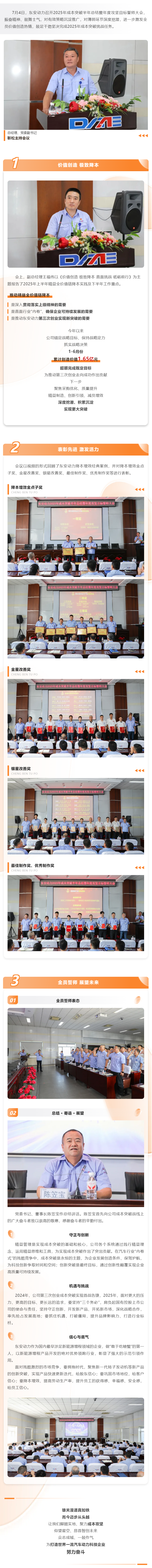 加壓奮進(jìn)，加碼發(fā)力！東安動(dòng)力成本突破全年挑戰(zhàn)4個(gè)億！
